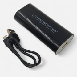 Esperanza EMP105K Powerbank 4400mAh - czarna - ✔️ cena, opinie | Profiscales.pl