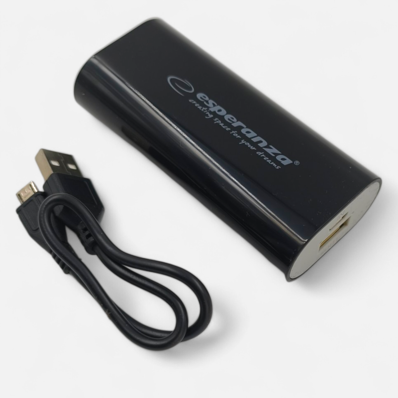 Esperanza EMP105K Powerbank 4400mAh - czarna - ✔️ cena, opinie | Profiscales.pl