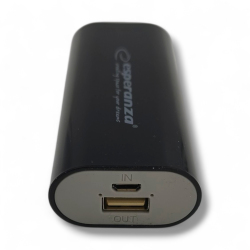 Esperanza EMP105K Powerbank 4400mAh - czarna - ✔️ cena, opinie | Profiscales.pl