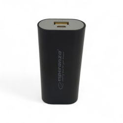 Esperanza EMP105K Powerbank 4400mAh - czarna - ✔️ cena, opinie | Profiscales.pl