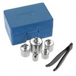 5 dielná sada kalibračných závaží 5g 10g 20g 20g 50g