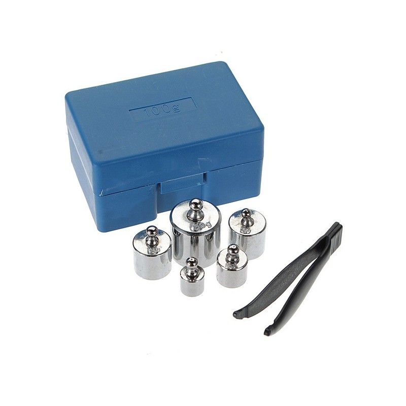 5 dielná sada kalibračných závaží 5g 10g 20g 20g 50g