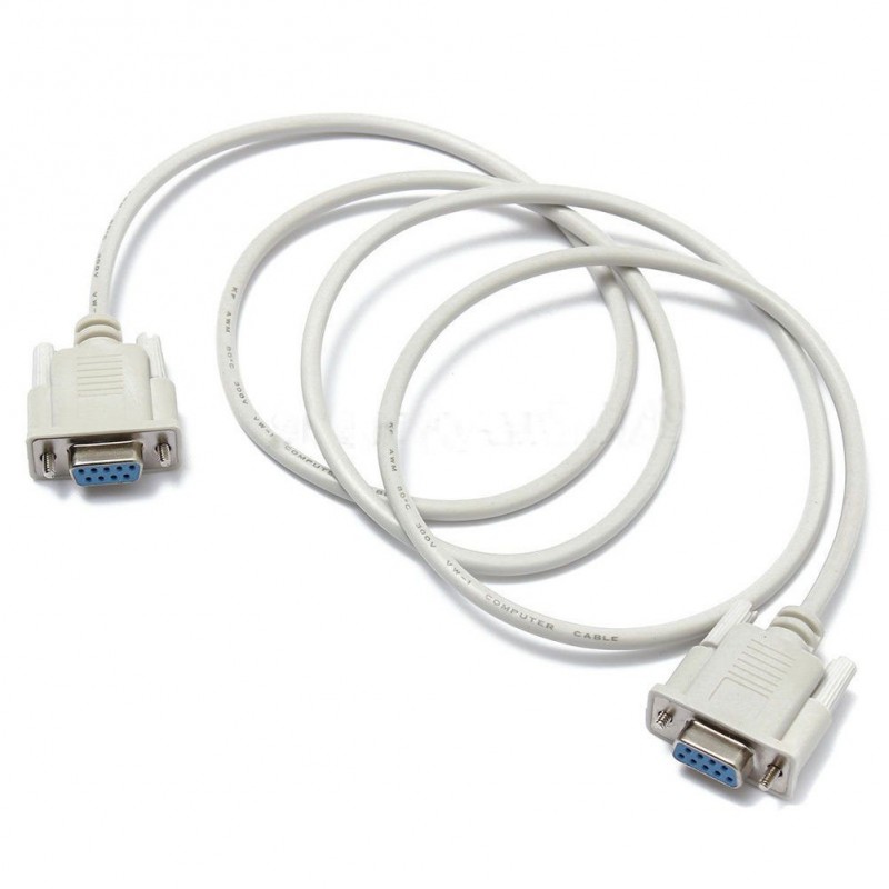 Null Modem kábel RS232 DB9F/DB9F