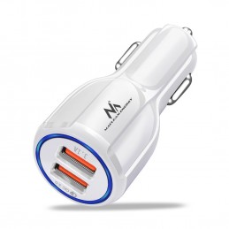 Maclean Energy nabíjačka do auta QC 3.0  MCE478 B - biela Qualcomm Quick Charge QC 3.0 - 5V / 3A, 9V / 1,8A, 12V / 1,6A