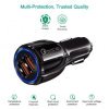 Maclean Energy nabíjačka do auta QC 3.0  MCE478 B - čierna Qualcomm Quick Charge QC 3.0 - 5V / 3A, 9V / 1,8A, 12V / 1,6A