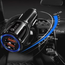 Maclean Energy nabíjačka do auta QC 3.0  MCE478 B - čierna Qualcomm Quick Charge QC 3.0 - 5V / 3A, 9V / 1,8A, 12V / 1,6A
